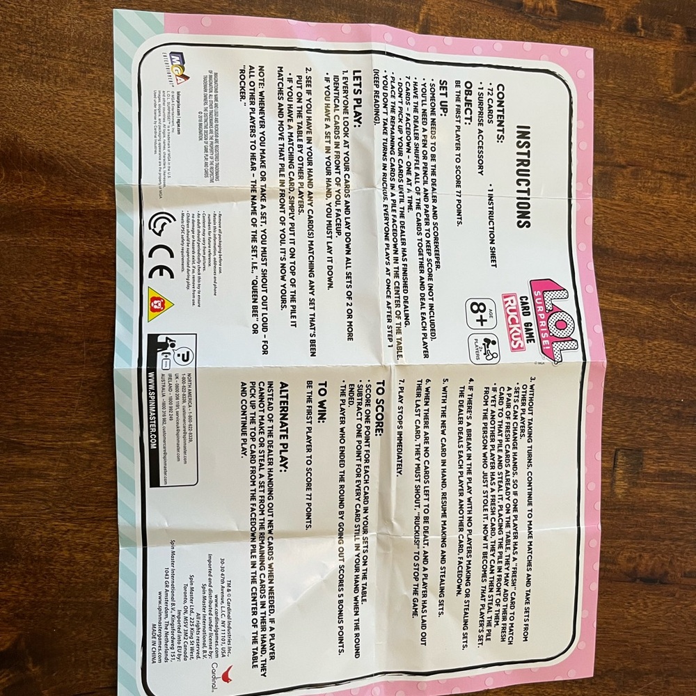 LOL Surprise Ruckus Card Game - Picture 3 of 5